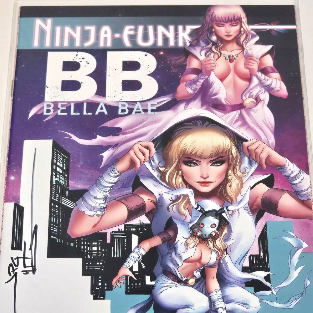 Ninja Funk #2 Tyler Kirkham "BB Bella Bae" Variant JPG Signed NM Whatnot Indie - Picture 4 of 8
